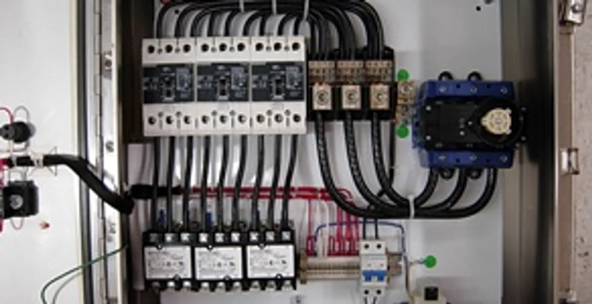 Electrical panel installation with organized circuit breakers and wiring in Mesa, AZ