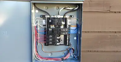 electrical panel upgrade service featuring newly installed electrical panel wired by licensed electricians in Mesa, AZ