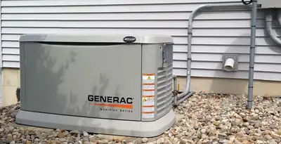 generator installation service featuring outdoor standby generator setup by licensed electricians in Mesa, AZ