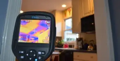 home energy audit service using thermal imaging to evaluate electrical efficiency inside a home in Mesa, AZ