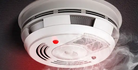 Installed smoke detector providing reliable fire detection in Mesa, AZ