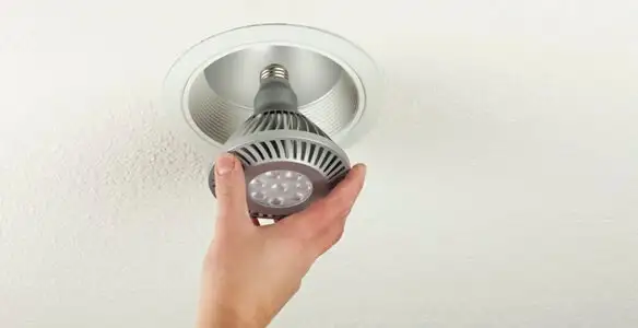 lighting installation service featuring recessed ceiling light installed by licensed professionals in Mesa, AZ