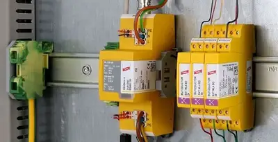 lightning surge protection system with surge suppressors installed by electrical service professionals in Mesa, AZ