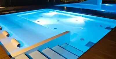 pool light installation and repair services providing modern illuminated pool lighting in Mesa, AZ