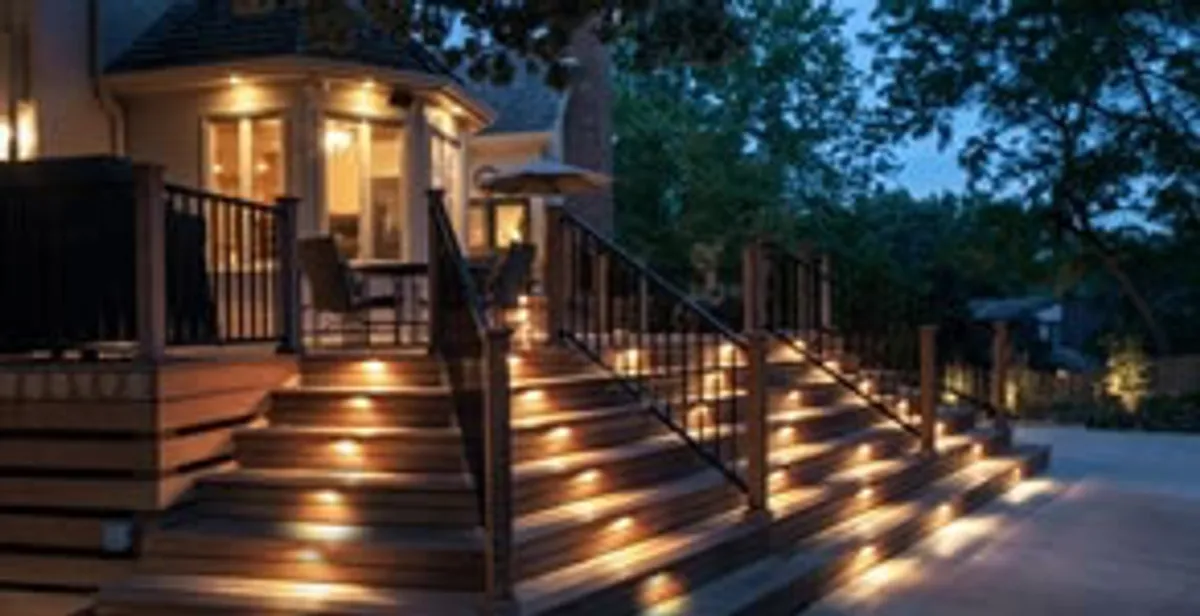 Residential electrician installing outdoor lighting for home safety in Mesa, AZ