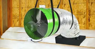 whole house fan installation services with professionally mounted ventilation fan system in Mesa, AZ
